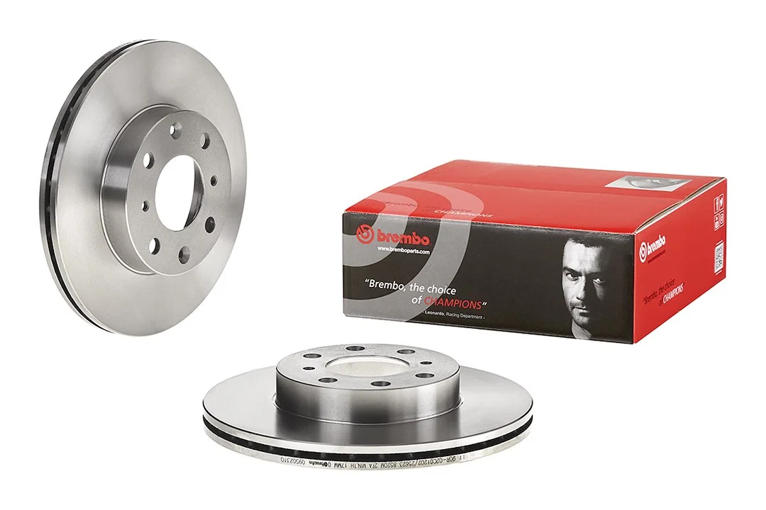 09502310C02 – BREMBO Brake Rotor, Vented One Piece Design Wheel Bolt Pattern 4 x 100 Millimeter 242 Millimeter Diamet...